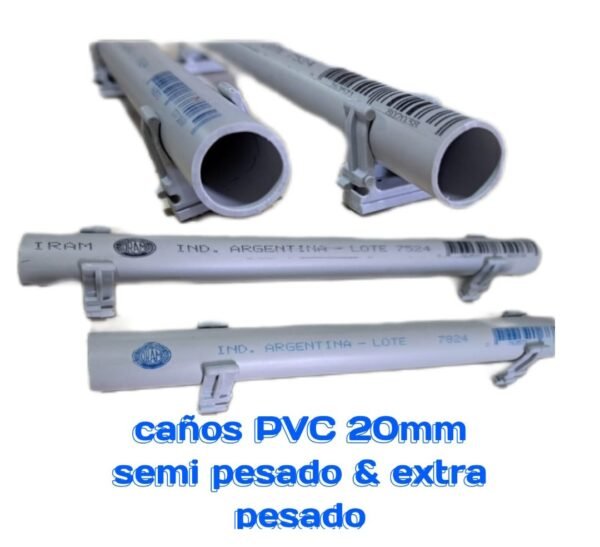 caños de luz 20mm PVC